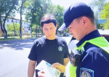 Талдықорғанда полицейлер жол қауіпсіздігін насихаттауға арналған акция өткізді