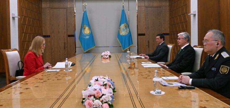 Мемлекет басшысы «Эгмонт» қаржылық барлау бөлімшелері тобының төрағасы Эльжбета Франков-Яскевичті қабылдады