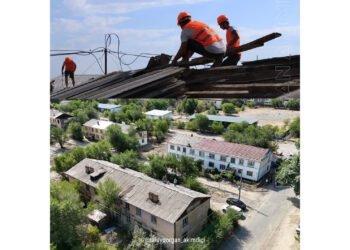Шатыр ауысып, қасбет жаңартылады
