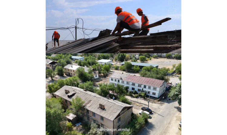 Шатыр ауысып, қасбет жаңартылады