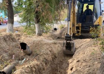 Талдықорғанда арық желісін жаңарту жалғасуда