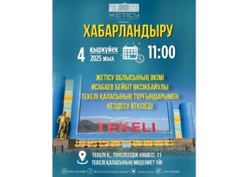 Бейбіт Исабаев Текелі қаласының тұрғындарымен кездеседі
