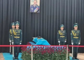Алматыда космонавт Талғат Мұсабаевпен қоштасу рәсімі өтіп жатыр
