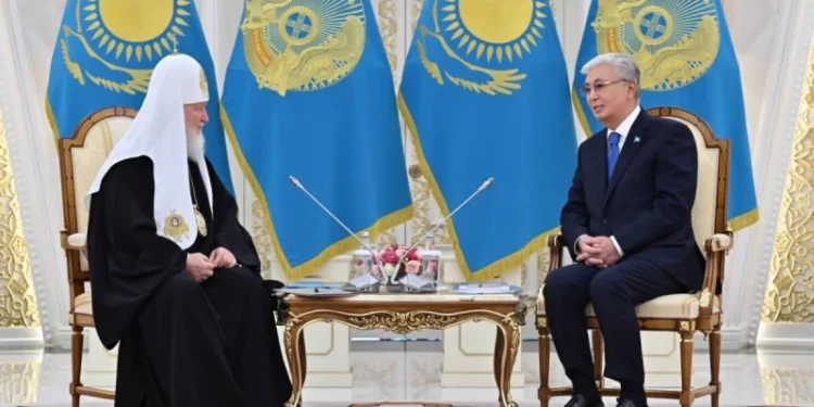 Қасым-Жомарт Тоқаев Мәскеу және бүкіл Ресей патриархы Кириллмен кездесу өткізді
