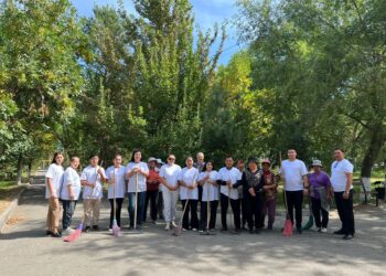Көксу ауданында «Таза бейсенбі» экологиялық акциясы өтті