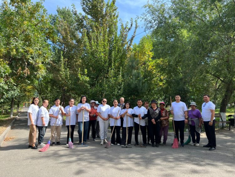 Көксу ауданында «Таза бейсенбі» экологиялық акциясы өтті