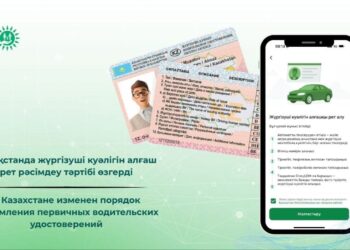 Қазақстанда жүргізуші куәлігін алғаш рет рәсімдеу тәртібі өзгерді
