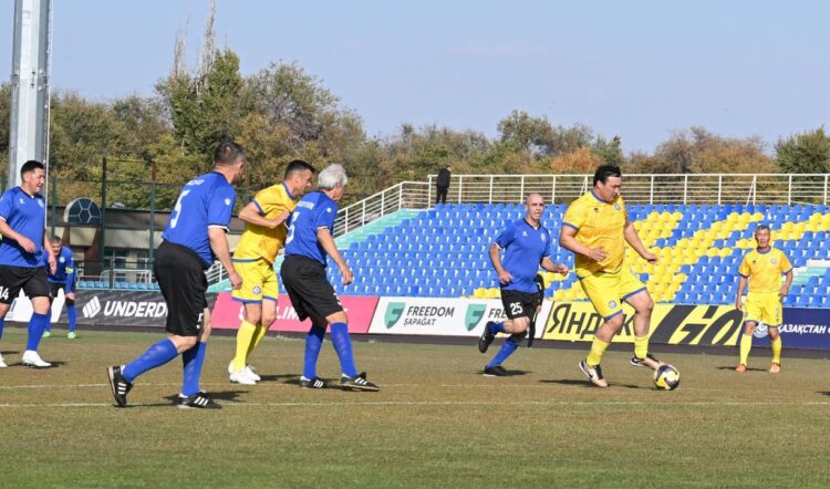 Футболдан Қазақстан ұлттық құрамасының ардагерлері Жетісуда жолдастық кездесу өткізді