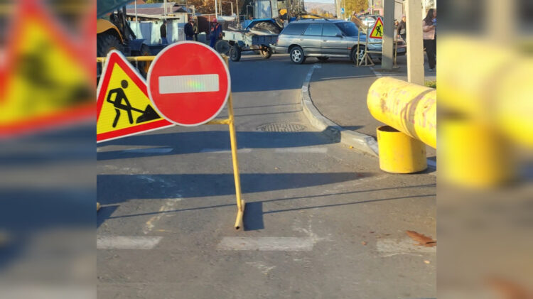 Талдықорғанда жаңа төселген жол қайта қазылды