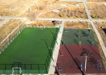 Ақсу ауданында орталық стадион салынады