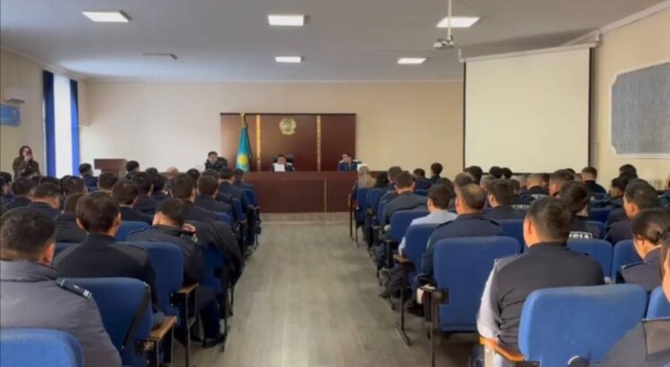 Полицейлерге заң үстемдігі бойынша оқу сабақтары өтті