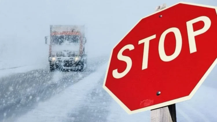 Жетісуда ауа райына байланысты автожол жабылды