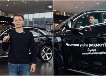Кәсіпкер Олимпиада чемпионының әкесіне Audi Q8 сыйлады