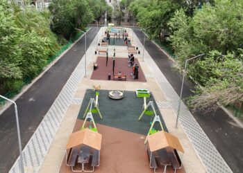 «Таза Қазақстан»: Жетісуда балалар мен спорт алаңдары жаңғыртылуда