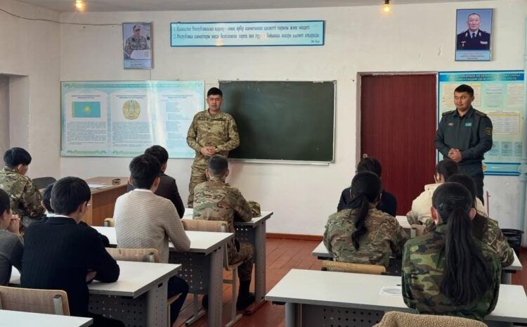 «Көксу» шекара бөлімшесінде оқушыларға арналған ашық есік күні өтті