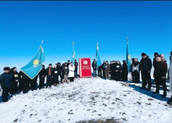 Жансүгіров ауылында ерекше патриоттық шара өтті