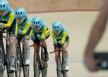 Қазақстандық велошабандоздар Азия чемпионатында алтын медаль жеңіп алды