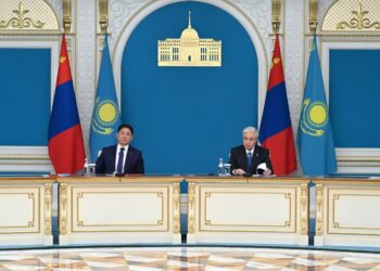 Қазақстан мен Моңғолия президенттері БАҚ өкілдеріне арналған брифинг өткізді
