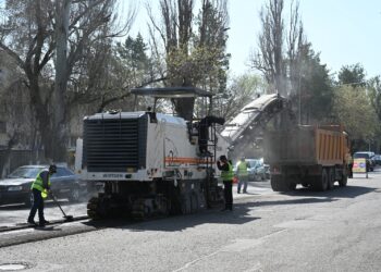 Талдықорғанда жолды жөндеу жұмыстары басталды
