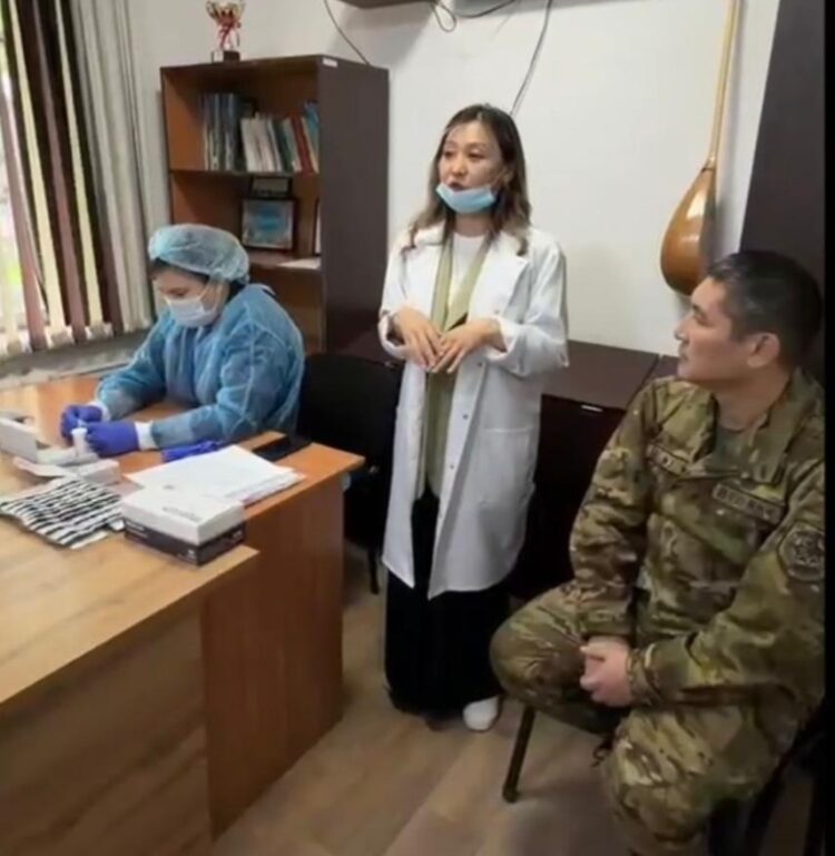 «Сарқан» шекара бөлімінде АИТВ инфекциясының алдын алу бойынша сұхбат өтті