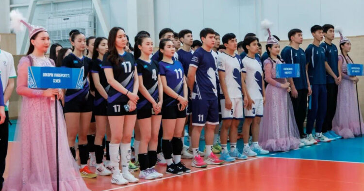 Талдықорғанда Ұлттық студенттік лиганың волейбол додасы басталды