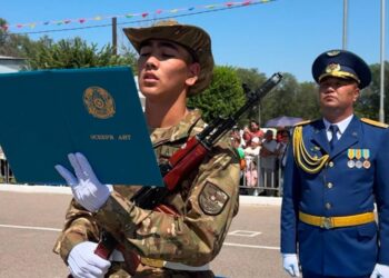«Әскерге жолдама» ұтып алған жаркенттік азамат ант қабылдады