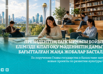 Елімізде кітап оқу мәдениетін дамытуға бағытталған жаңа жобалар іске қосылады