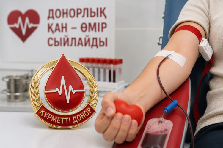 Қазақстанда алғаш рет «Құрметті донор» төсбелгісі тағайындалды