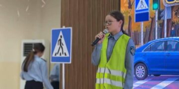 Жетісуда бастауыш сынып шәкірттері жол ережелерін ойын арқылы меңгерді