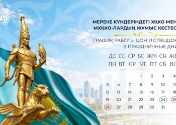 Мереке күндеріндегі ХҚКО мен МХҚКО-лардың жұмыс кестесі
