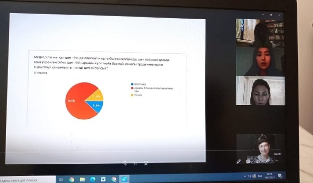ТІЛ ҮЙРЕНУДІҢ ЕҢ ОҢАЙ ТӘСІЛІ ҚАНДАЙ? ҚАЗҰУ-МЕН ӨТКЕН ОНЛАЙН ДЕБАТ