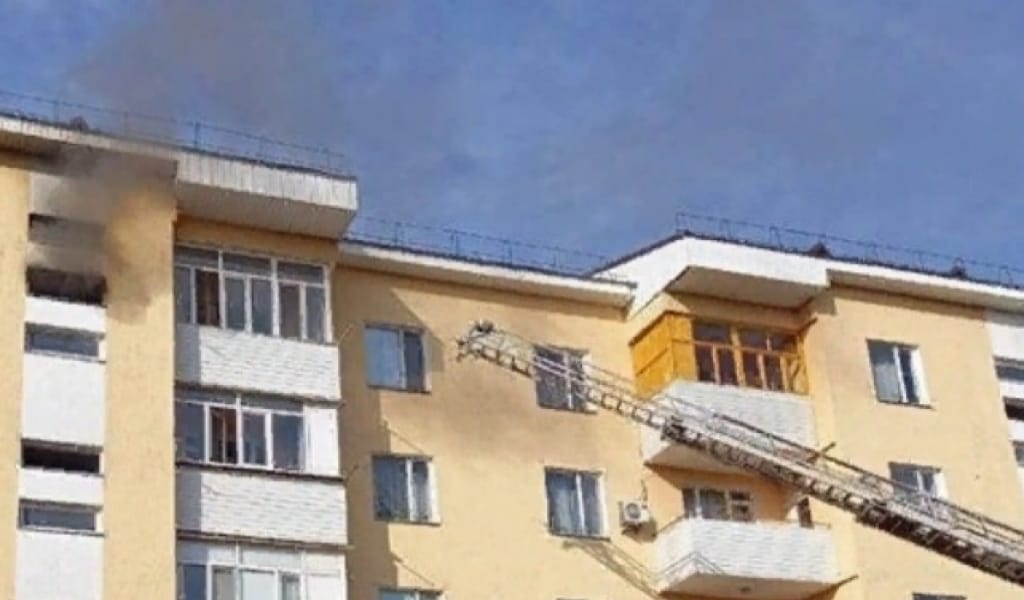 ТАЛДЫҚОРҒАНДА ПӘТЕР ӨРТЕНІП, 36 АДАМ БАСПАЛДАҚ АРҚЫЛЫ ЭВАКУАЦИЯЛАНДЫ