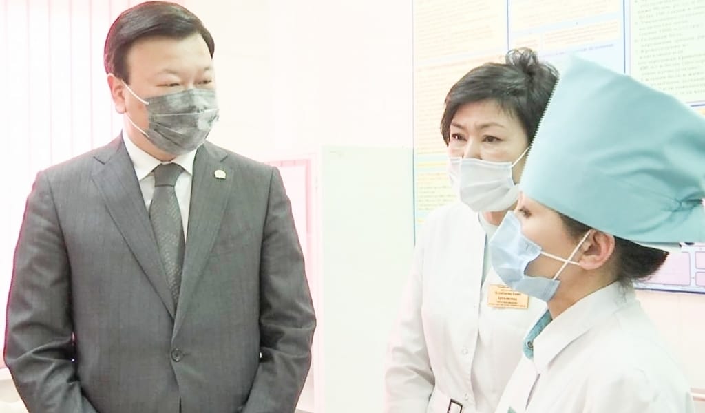 ДЕНСАУЛЫҚ САҚТАУ МИНИСТРІ ТАЛҒАР, ЕҢБЕКШІҚАЗАҚ АУДАНДАРЫНА БАРДЫ