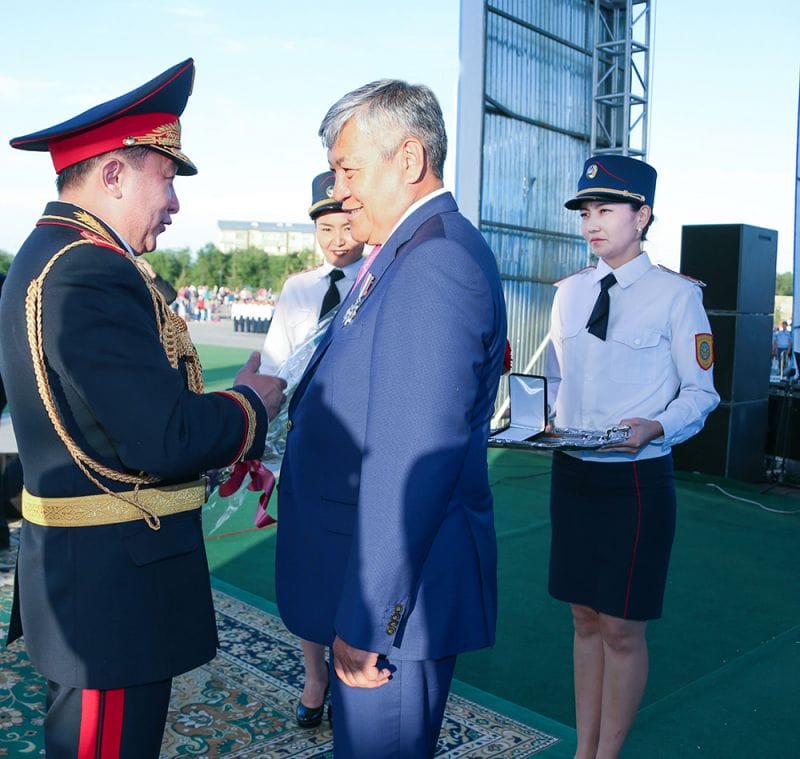 Тәртіп сақшылары марапатталды