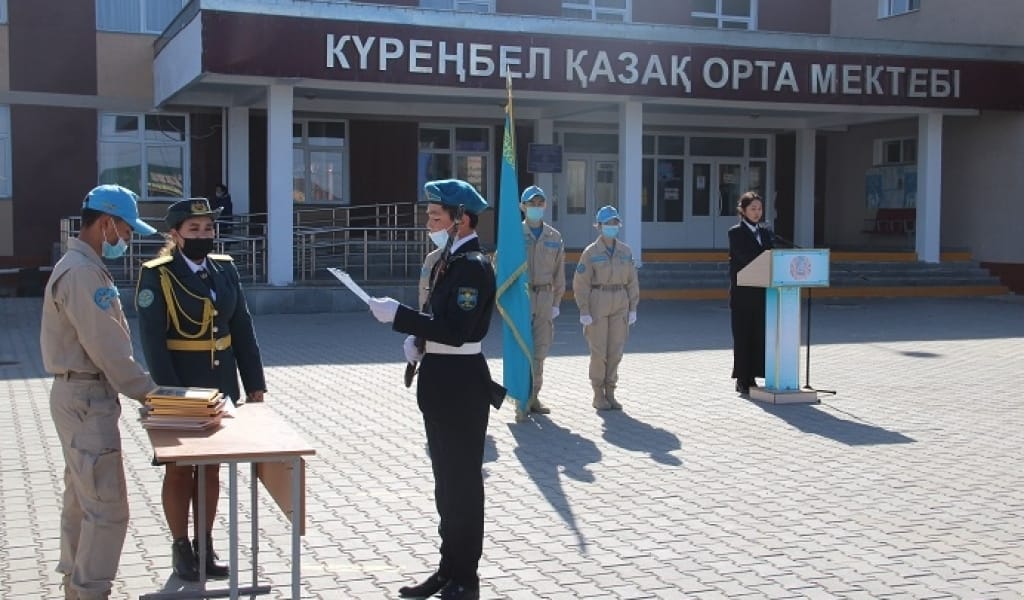 САРЫӨЗЕКТЕ "ЖАС САРБАЗ" ӘСКЕРИ КЛУБЫНЫҢ МҮШЕЛЕРІ АНТ ҚАБЫЛДАДЫ