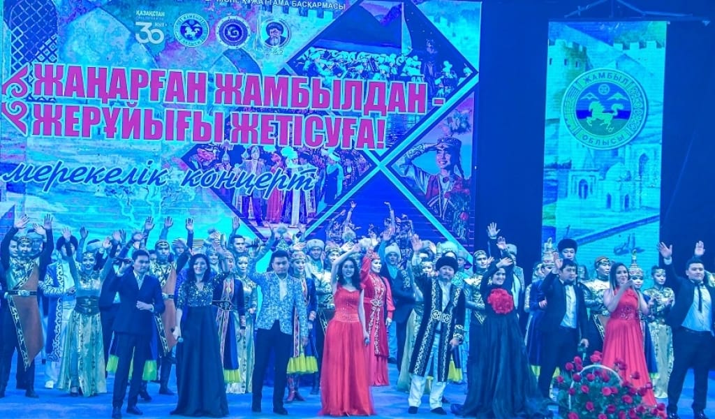 КӨНЕ ТАРАЗДАН ЖЕТКЕН КӨШ ТАЛДЫҚОРҒАНДА ЕКІ КҮН ӨНЕР КӨРСЕТТІ