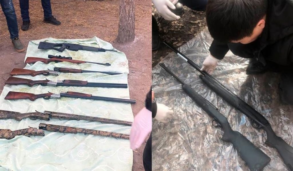 ҚАПШАҒАЙДА ҚАРУ-ЖАРАҚ ДҮКЕНІНЕ ШАБУЫЛ ЖАСАҒАН ЕКІ АДАМ ҰСТАЛДЫ