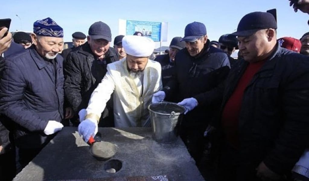 ТАЛДЫҚОРҒАННЫҢ ШЫҒЫСЫНАН ЗӘУЛІМ МЕШІТ БОЙ КӨТЕРЕДІ. БАС МҮФТИДІҢ САПАРЫ