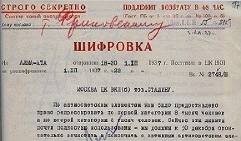 ҚАЗАҚ ДАЛАСЫНДАҒЫ "ҮЛКЕН ТЕРРОР". ҚАНДЫ ҚЫРҒЫН ЕЛ ЖАДЫНАН ӨШПЕЙДІ