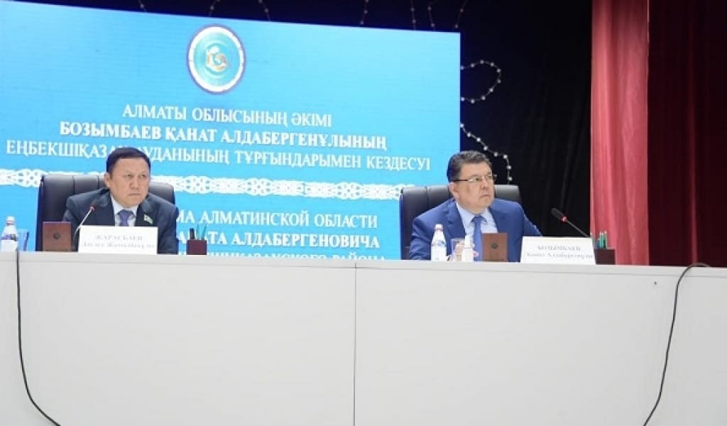 САЯЖАЙҒА ЖАҢА СТАТУС КЕРЕК. ҚАНАТ БОЗЫМБАЕВ ЕҢБЕКШІҚАЗАҚ АУДАНЫНА БАРДЫ