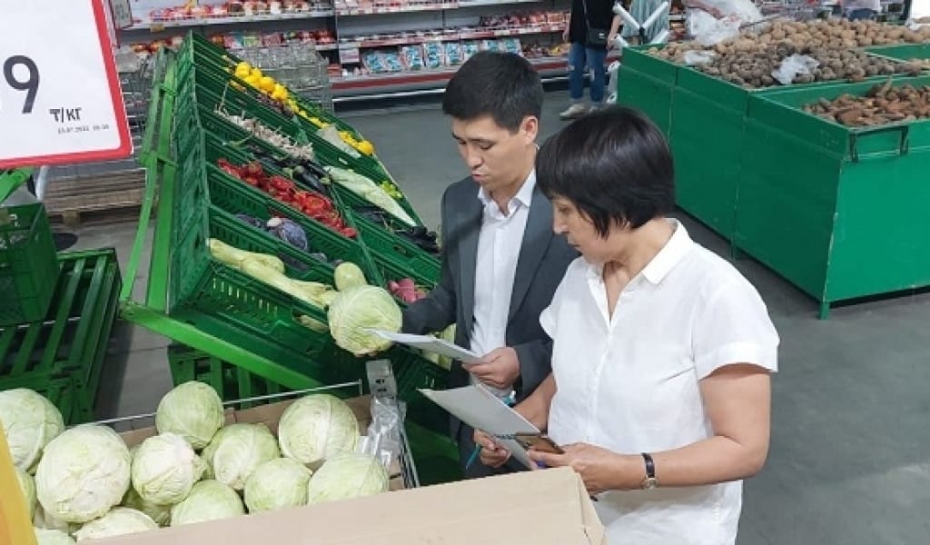 ПАРТИЯ ӨКІЛДЕРІ ДҮКЕН АРАЛАП, АЗЫҚ-ТҮЛІК БАҒАСЫНА МОНИТОРИНГ ЖҮРГІЗДІ