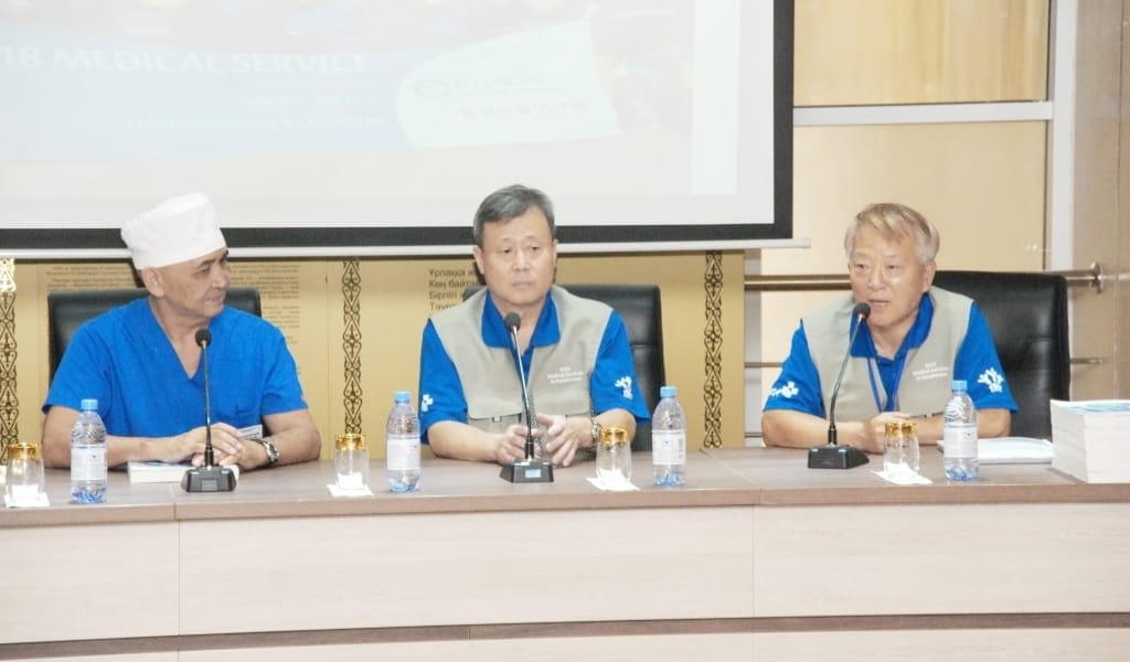 ТАЛДЫҚОРҒАНҒА КОРЕЯДАН ДӘРІГЕРЛЕР КЕЛІП, ЕМ-ДОМ ШАРАЛАРЫН ЖҮРГІЗДІ