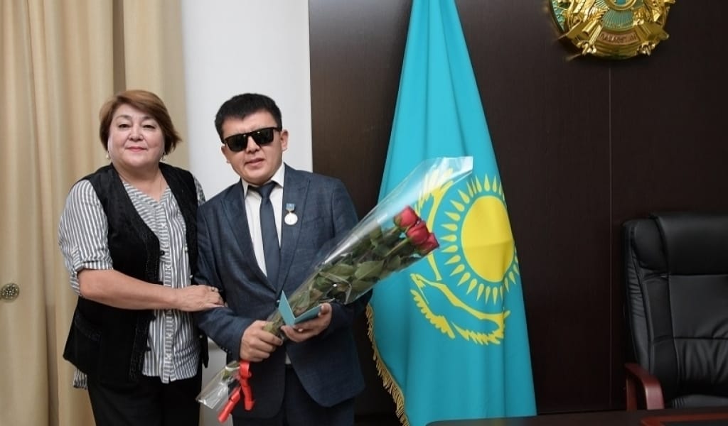 ЗАҒИПТАР ҚОҒАМЫНЫҢ ТӨРАҒАСЫ АРНАЙЫ ТӨСБЕЛГІ ТАҚТЫ - ЖЕТІСУ ОБЛЫСЫ