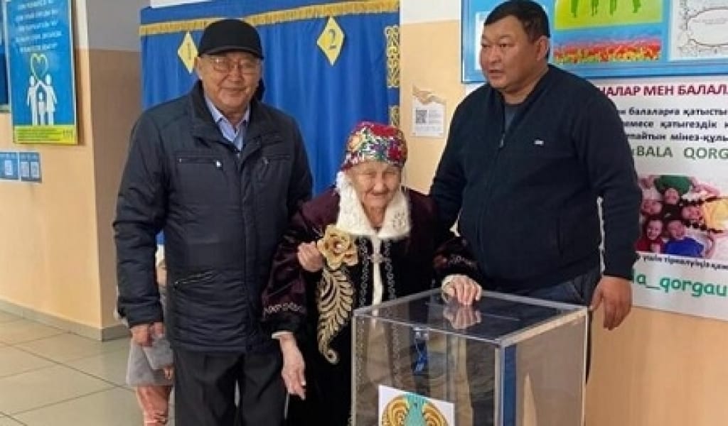 КЕГЕН АУДАНЫНДА ҒАСЫР ЖАСАҒАН КЕЙУАНА ДАУЫС БЕРДІ - ПРЕЗИДЕНТ САЙЛАУЫ