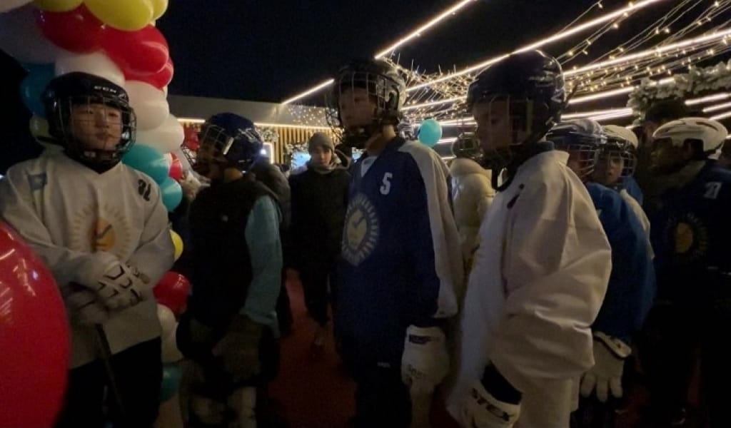 ҚОНАЕВ ҚАЛАСЫНДА ТЕГІН МҰЗ АЙДЫНЫ АШЫЛДЫ. БАЛАЛАР ЖЫЛЫНА ТАРТУ