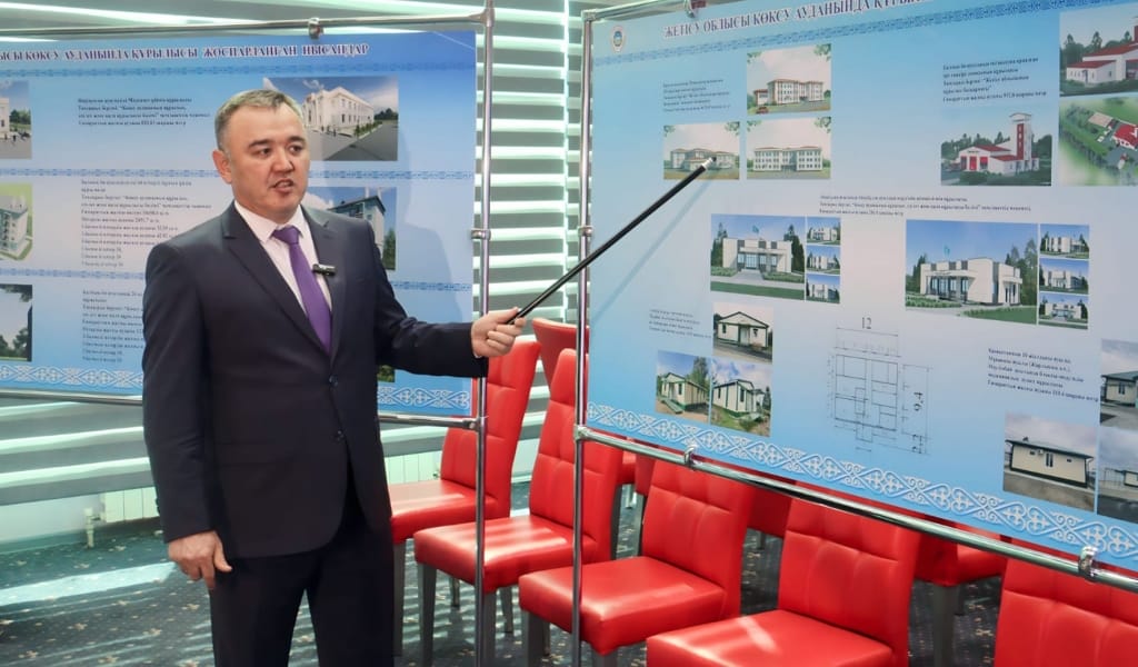 Көксу ауданында 60 пәтерлі үйдің құрылысы жүргізілуде