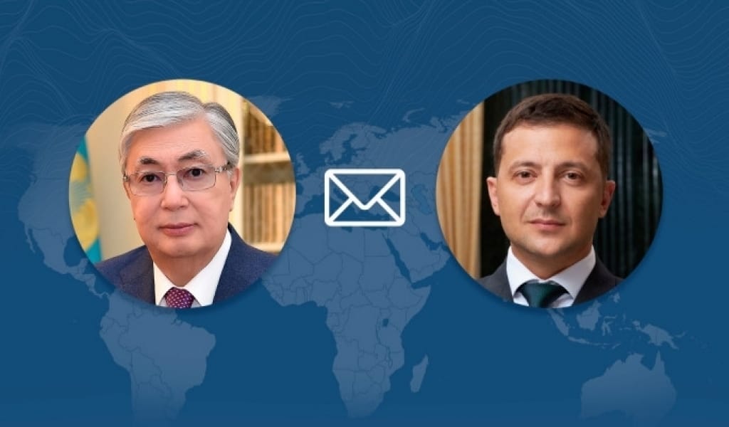 Мемлекет басшысы Украина Президенті Владимир Зеленскийге жеделхат жолдады