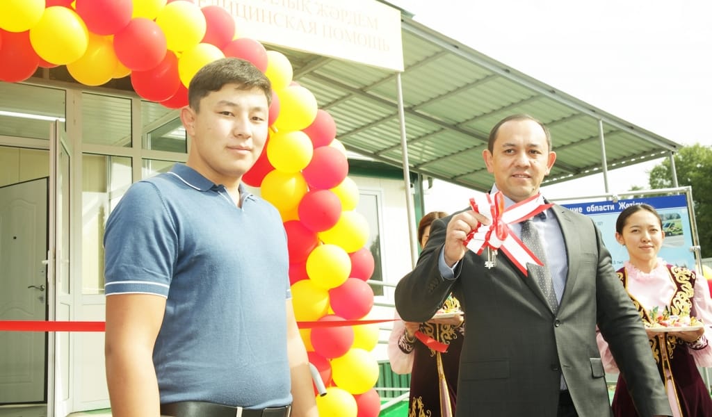 Қарабұлақ ауылында блокты-модульдік медициналық стансы пайдалануға берілді