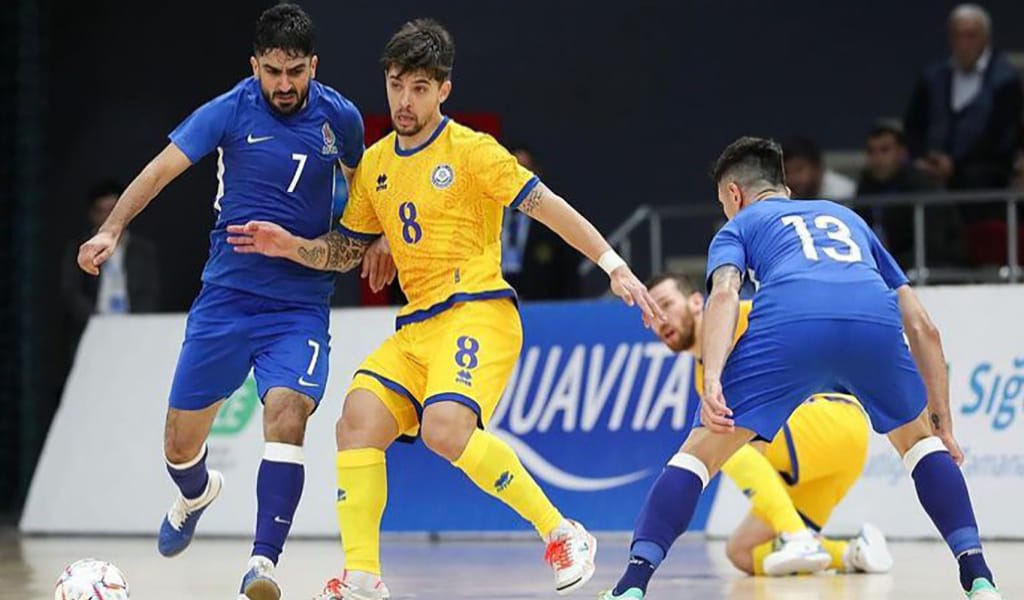 Футзалдан Қазақстан құрамасы камбэк жасап, Әзербайжанды 3:2 есебімен жеңді