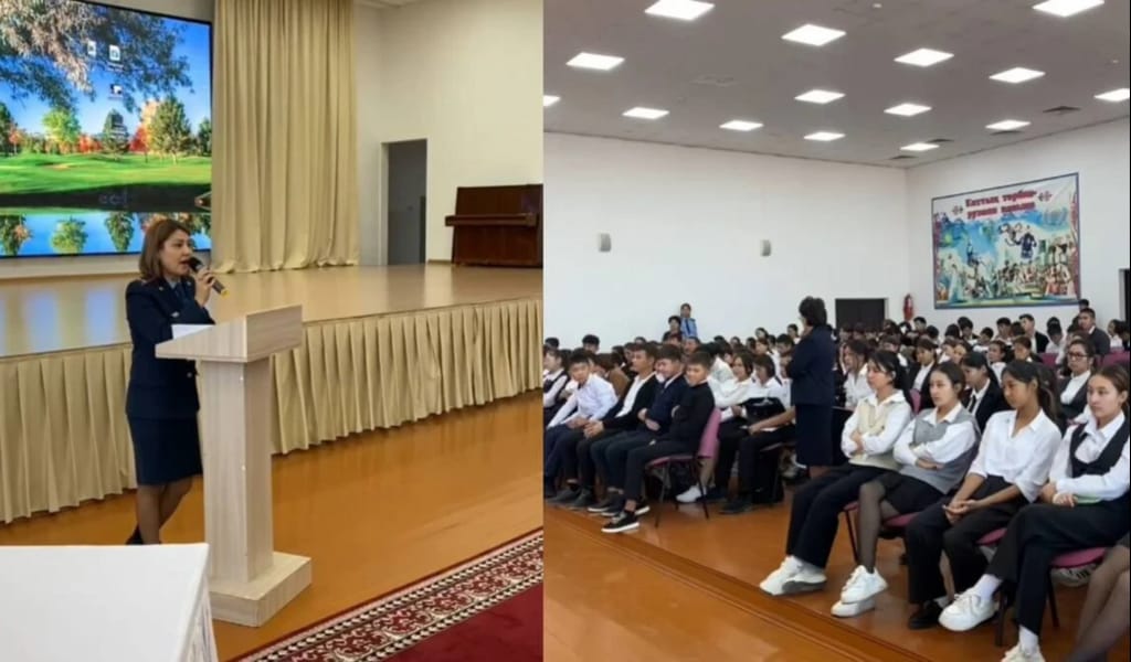 Жетісу облысында 100-ге жуық оқушыға профилактикалық дәріс өтті